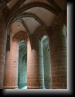 Mont Saint-Michel (50), le 27 avr. 2010
La salle des gros piliers.