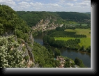Marqueyssac (24), le 15 juill. 2010
Vue plongeante vers La Roque-Gageac et la Dordogne.