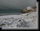 Plouarzel, le 19 janvier 2010
Il neige en mer, et ça tient sur la plage !